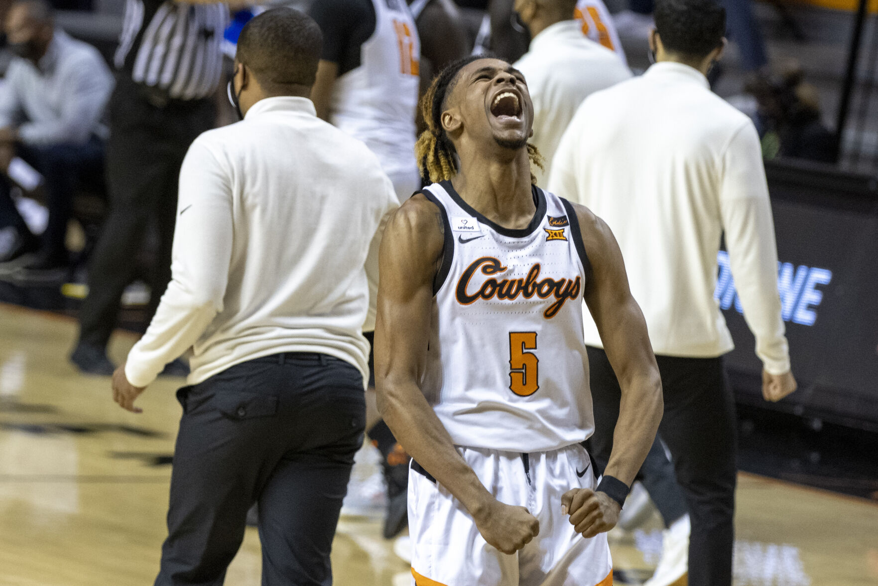 APTOPIX Kansas Oklahoma St Basketball